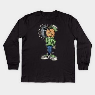 "Here Comes That Beat!" Kids Long Sleeve T-Shirt